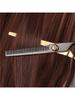 1PC Diagonal Tail Black Gold Hair Scissors, Beauty Scissors, Pet Scissors, Bang Scissors, Teeth Scis