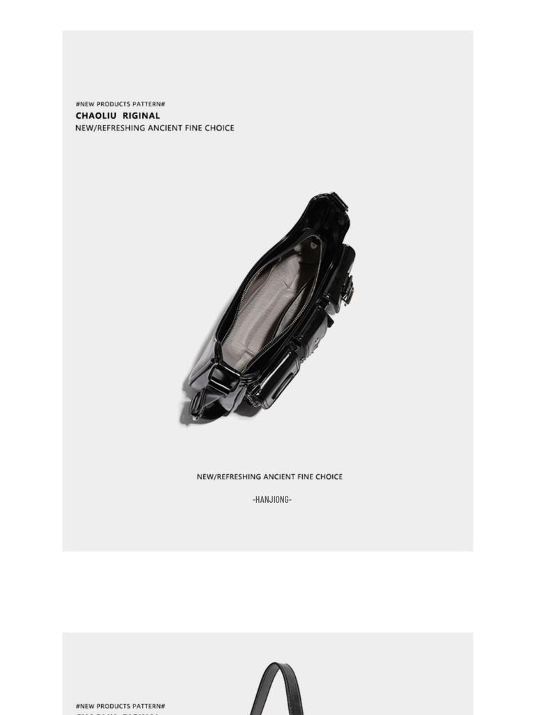 2023 Women's Chic Influencer Underarm Bag: Stylish Spicy Girl Crossbody & Shoulder Niche Motorcycle Bag