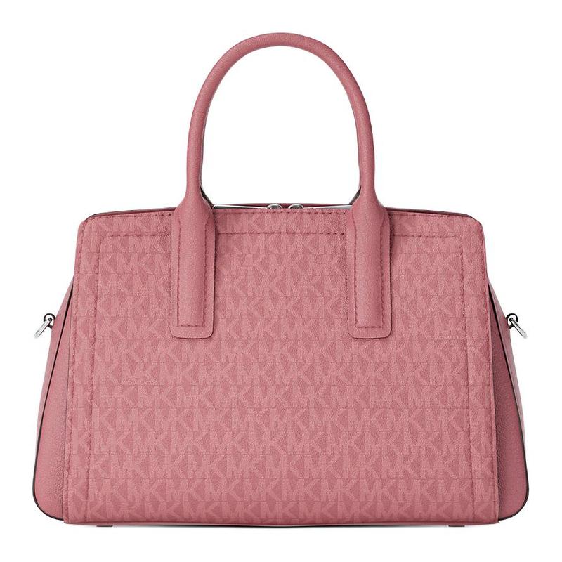 MICHAEL KORS Laila Metal Accessories Coated Canvas Shoulder Handbag Small Women's Rosewood