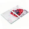 Decorative Glass Boards for Cutting and Serving Raspberries Blueberries 2X40X52 Cm