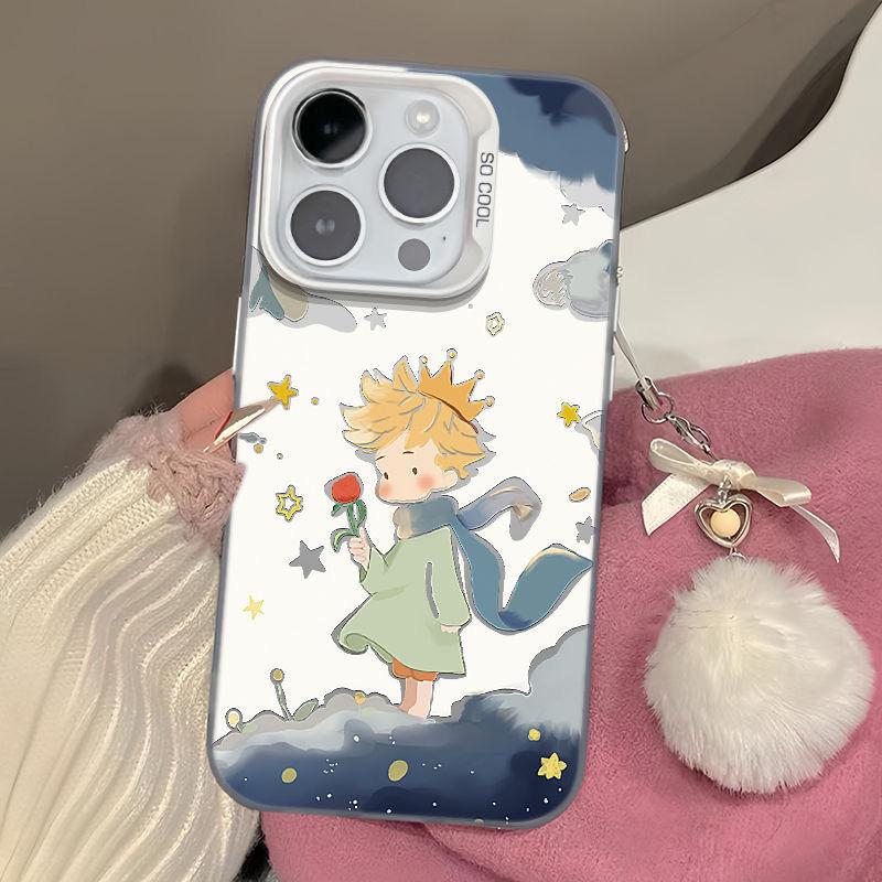 

Чохол для телефону з принтом троянди Маленького принца для iPhone 16 15 14 13 12 11 x XR Xs SE2 SE 8 7 plus pro Max mini PC задня кришка for iphone11(6.1 )