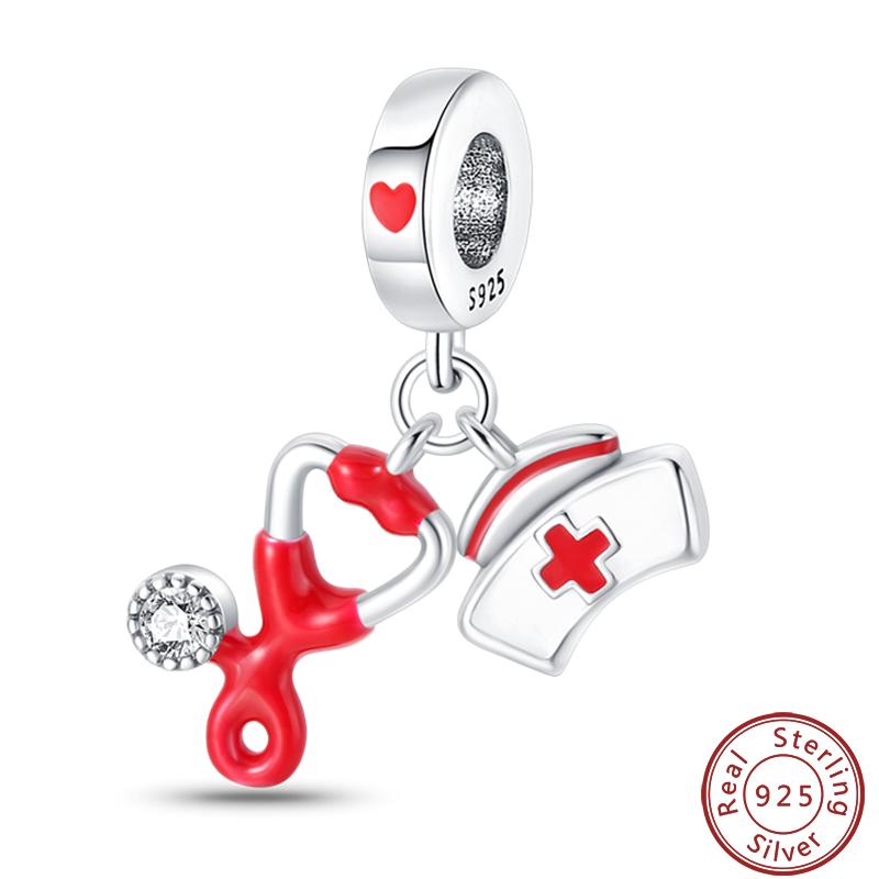 Professional Series Copper Doctor Teacher Painter Musician Charms Beads 3Mm Diy Fine Jewelry Making