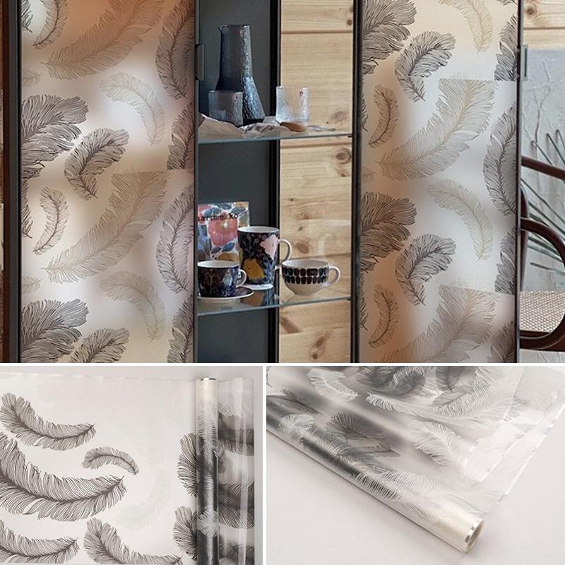 1Roll Electrostatic Stickers Reusable Glass Window Decals Anti-UV Glass Sticker Waterproof Window Film Home Decoration