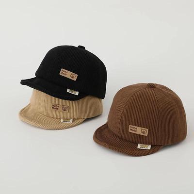 Casquette de Baseball en Velours Côtelé de Printemps pour Bébés Garçons Filles, Visière Souple, Chapeau Pointu pour Nourrisson et Tout-Petit, Réglable, Casquettes à Langue de Canard pour Enfants