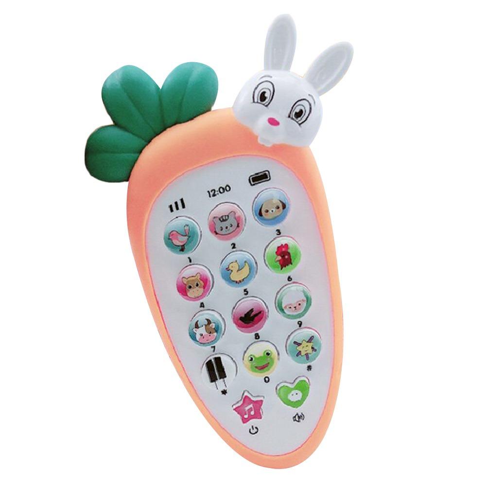 

Music Bilingual Telephone Voice Early Educational Machine Creative Baby Carrot Rabbit Phone