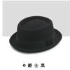 New Autumn and Winter Jazz Hat Black British Retro Fashion Stage Gentleman's Men's and Women's Top Hats