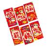 6pcs Traditional 2025 New Year Red Envelopes Cartoon Lucky Money Pockets  Wedding Birthday