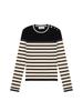 NITINA Stripe Round Pullover Bk