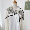 Korean Cashew Flower Triangular Scarf: Women's Layered Accessory Waist Belt Decoration