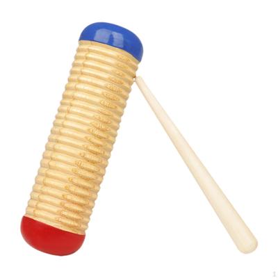 Percussion Guiro Wooden Guillo Musical Training Tool Compact Hand Instrument Sound Toy