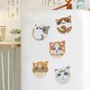 6Pcs Animal Pattern DIY DIY Diamond Painting Magnets Kit Crystal Sparkling Diamond Magnets Set for Holiday Festive Parties