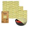 3pcs/Set Reusable Beeswax Wrap Paper Natural Food Wrapping Paper Fresh Keeping Cloth  Sandwich