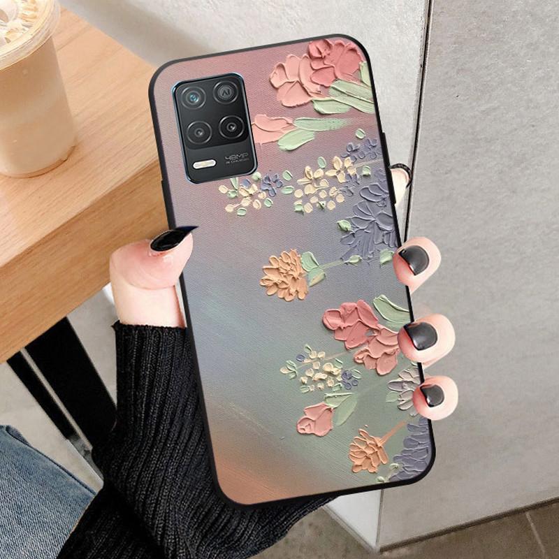 Für Realme 8 4G 5G Hülle 8 Pro Weiche Silikonhülle Für oppo Realme 8i RMX3151 Schwarzer Wolf Rückseite Für Realme 8Pro Handy Stoßfänger