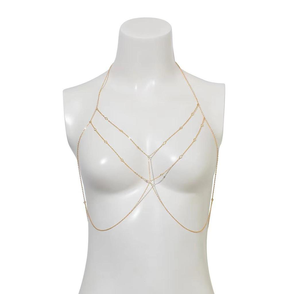 European & American Cross-Border Double-Sided Tassel Body Chain for Bikini