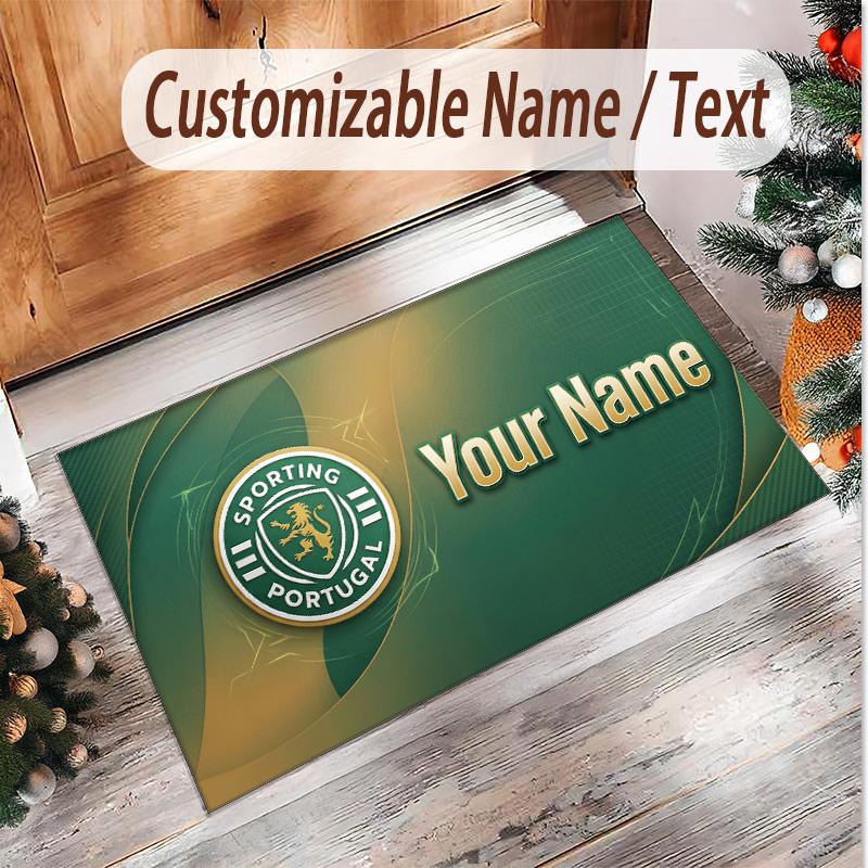 Personalized Crystal Velvet Carpet Sporting CP Pattern Non Slip Floor Rug