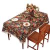 American Rural Retro Fabric Dining Table Cloth Pastoral Style Thickened Tablecloth Coffee Table Oil Painting Style Advanced Sense