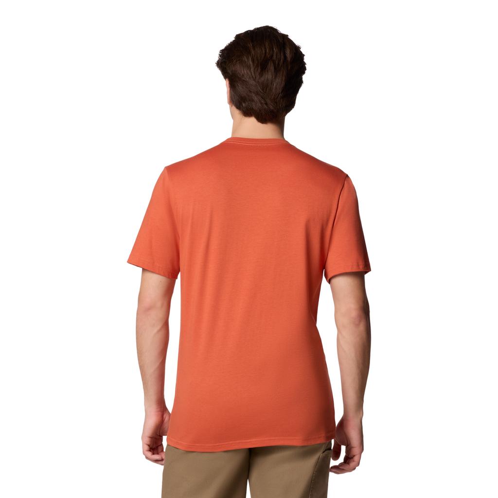 Columbia CSC Basic Logo SS Tee, T-shirt orange homme