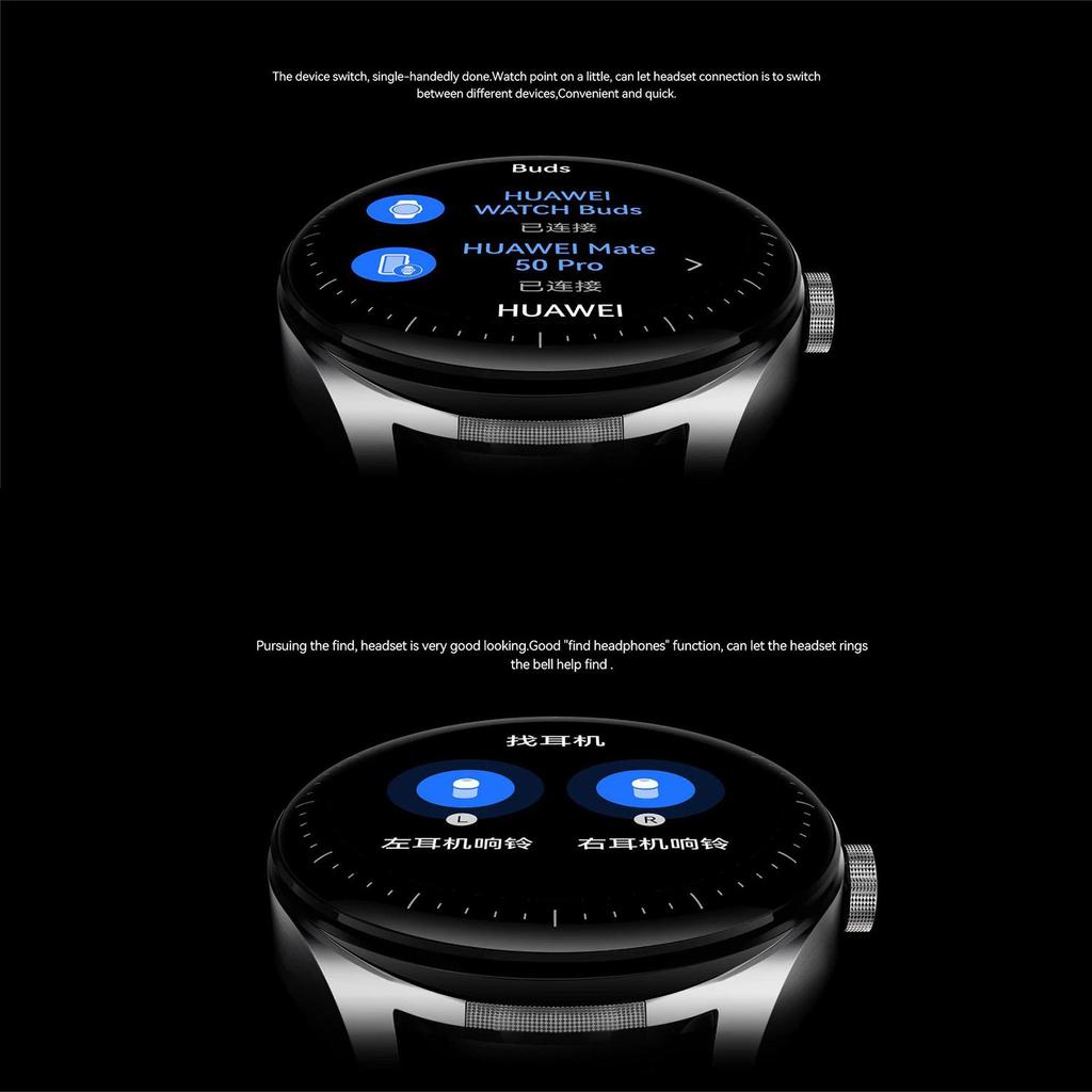 Huawei SmartWatch Buds Harmony OS Bluetooth Carga Inalámbrica Impermeable Con Auriculares Originales Gestión Profesional de la Salud 2023
