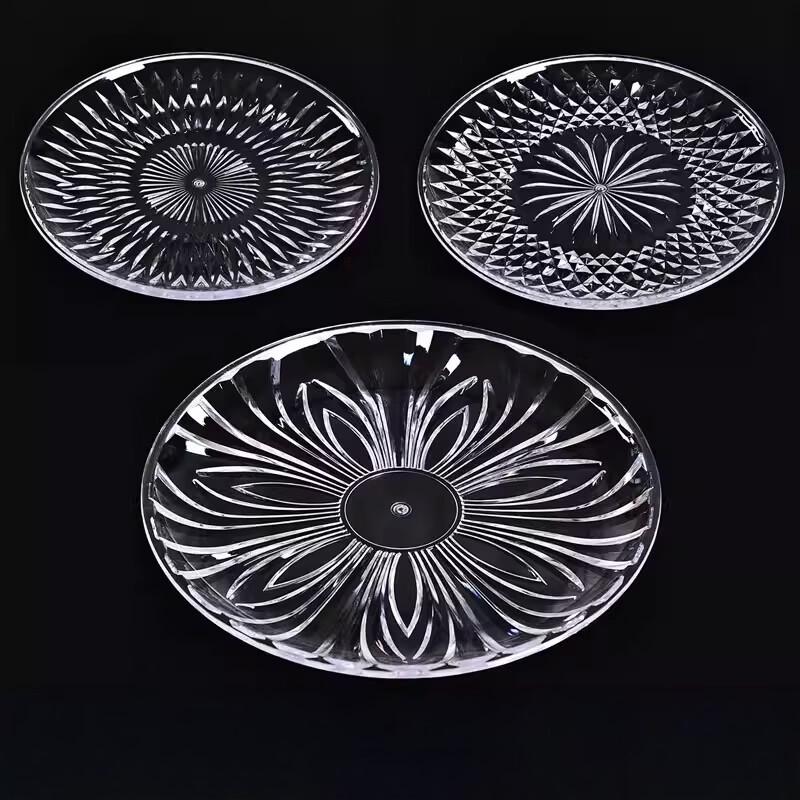 Transparent Acrylic Petal Design Fruit & Snack Plate