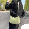 Cute Solid Color Small Square Bag Lightweight Portable Single Shoulder Armpit Bag for Students School Daily