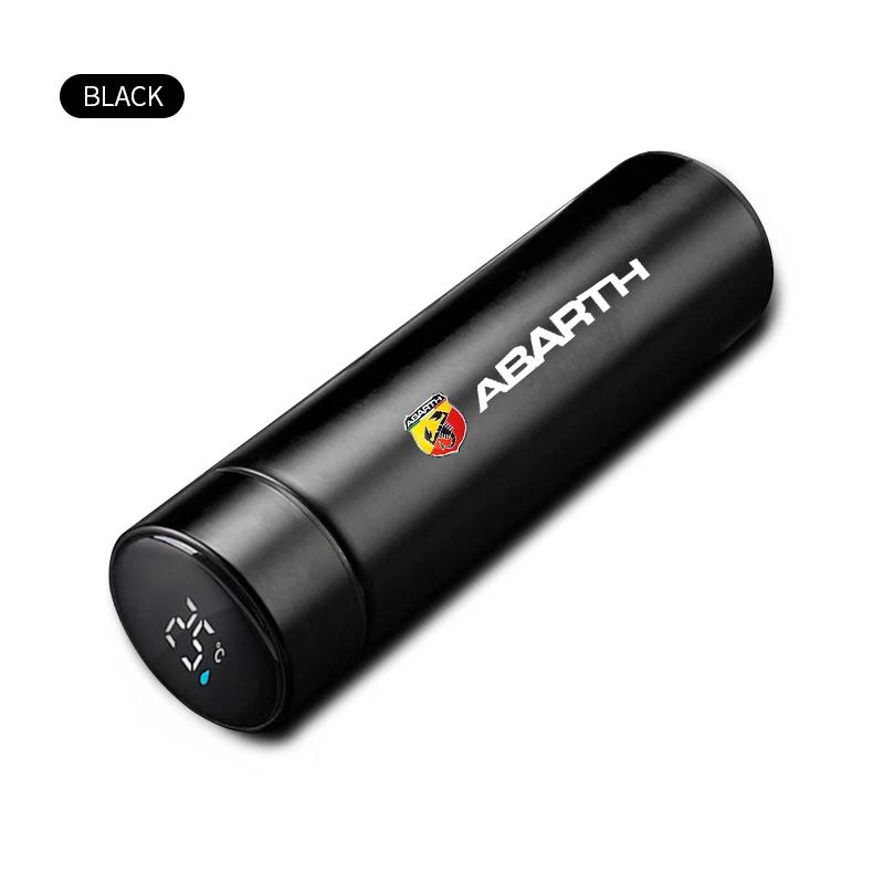 GJIFK1 500ml Portable Car Smart Thermos Bottle Temperature Display Cup For Abarth Stilo Ducato Palio Bravo Linea Doblo 500 Grande Tipo
