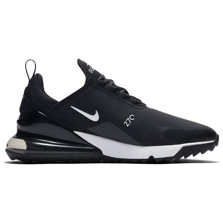 Nike Air Max 270 Golf 'Black White' (Unisex) Black / White / Hot Punch Running Shoes CK6483 001