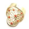 Gold Plated Ring 'Carmen' Golden Orange