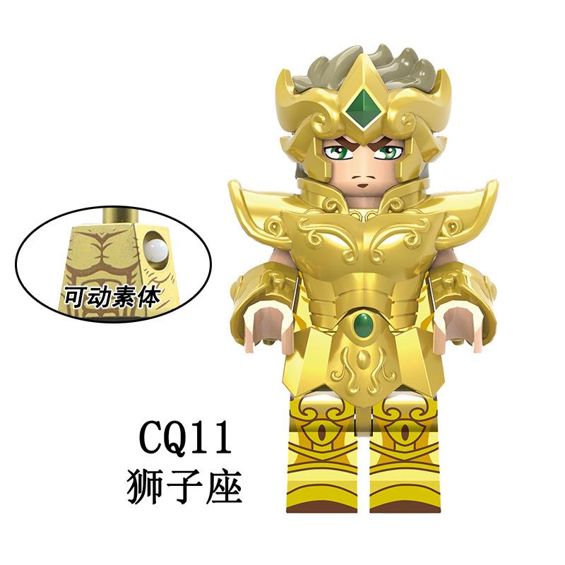 Saintes Dorés 12 Constellations Figurines Jouets à Assembler Creeper pour Enfants Jouets Éducatifs Jouets pour garçons et filles comme cadeaux d'anniversaire