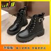 British Platform Short Boots Martin Boots Women's 2025 Autumn and Winter New Versatile Single Boots Children
