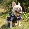 Multi Sizes Dog Hawaiian Shirt Navy Blue Dog Beach Outfit Puppy Clothes Pet Shirt Beach Trip