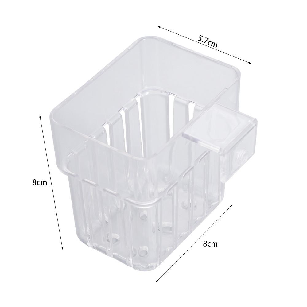 Transparent Aquarium Planting Basket Hanging Aquatic Plant Holder  Landscaping