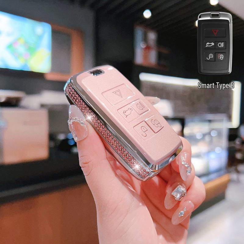 Jaguar Car Key Case: Compatible with XFL, XEL, E-Pace, F-Pace, F-Type, I-Pace, XJ, XE Models; Unisex Design