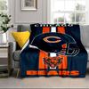 Chicago Bears  Portable Blanket/Soft Blanket Bedding Blanket Suitable for Travel Camping Living Rooms Offices Sofas Fan Gifts
