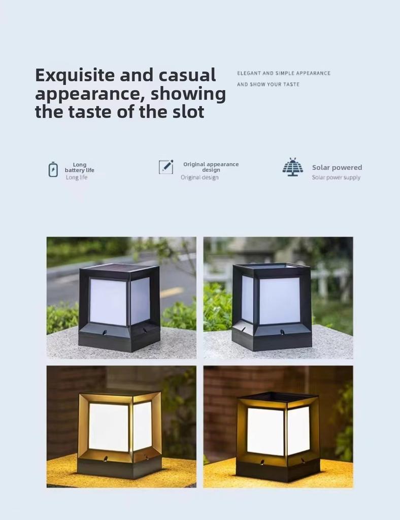 Simple Modern Solar Garden Lights Solar-powered LED Warm White Solar Panel Included Suitable for Garden Home Use Waterproof IP65