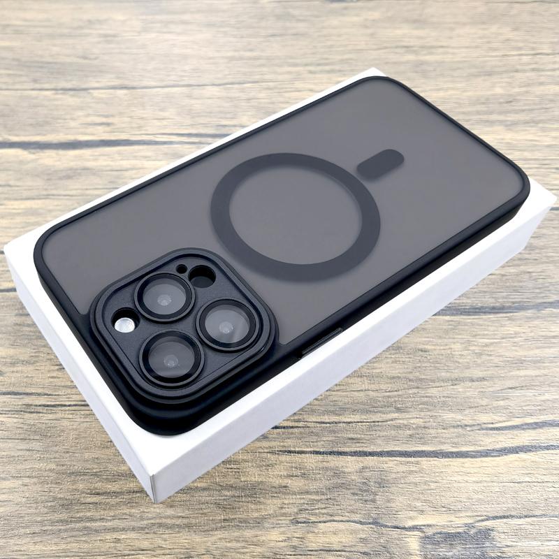

Роскошный матовый чехол для iPhone 16 15 14 13 12 11 Pro Max iPhone15 iPhone14 iPhone13 для Magsafe Magnetic Anti-Fingerprint Covers For iPhone 15 Pro