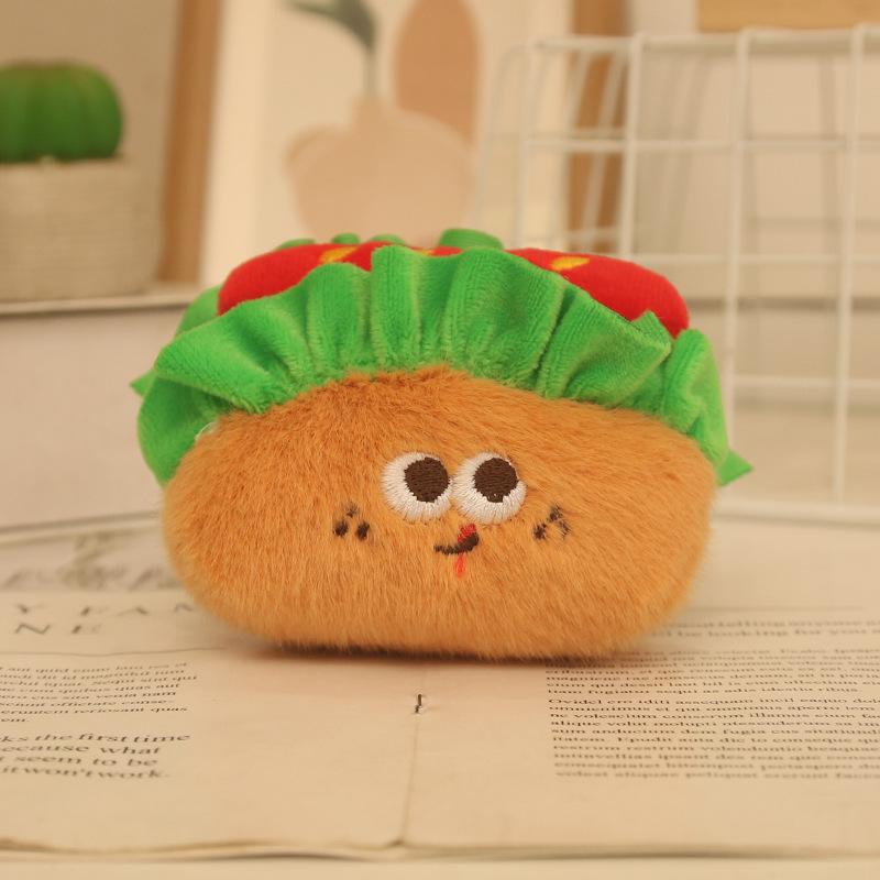 Creative Food Series Pendant Cute Simulation Food Bag Pendant Fun Children's Doll Cute Plush Doll