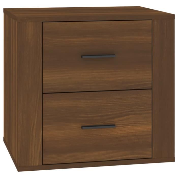 816711 vidaXL Bedside Table Brown Oak 50x39x47 Cm