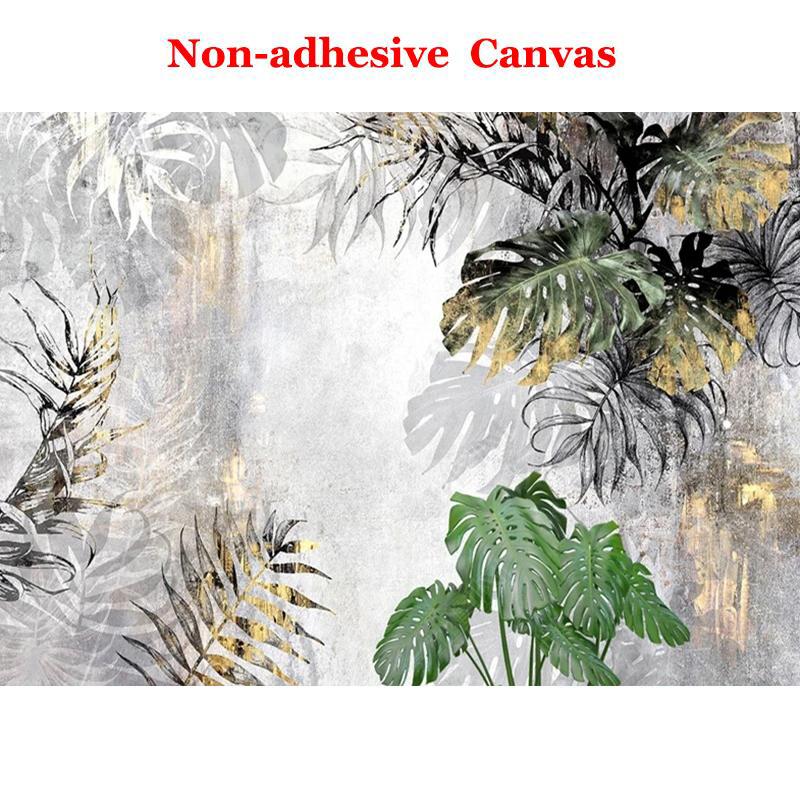 

Фреска на заказ любого размера Современные 3D листья тропического леса Фреска Гостиная ТВ Диван Фон Стена Papel De Parede 300cm (W) x 200cm (H)