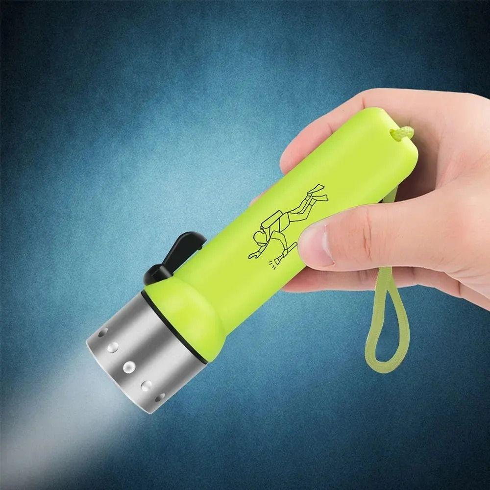 Waterproof Diving Lamp Magnetic Control Underwater Flashlight Camping Hiking