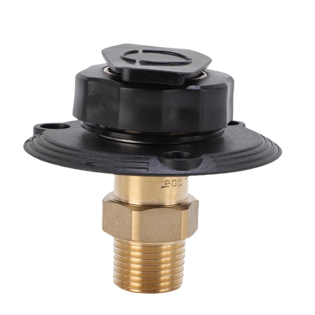 RV City Water Fill Inlet Brass One Way RV Water Inlet Replacement for for RV Trailer Marine