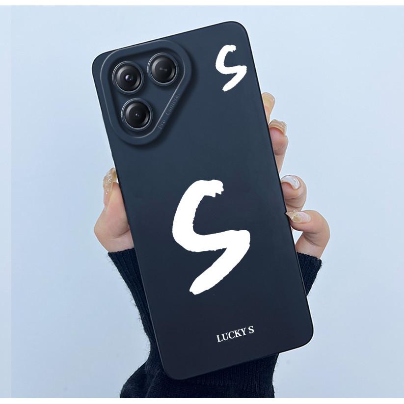 For Tecno Pova 7 4G LJ6 Covers Cases Lucky Simple Letter Couple Silicone Soft Matte Phone Housing for Techno Pova 7 4G Fundas