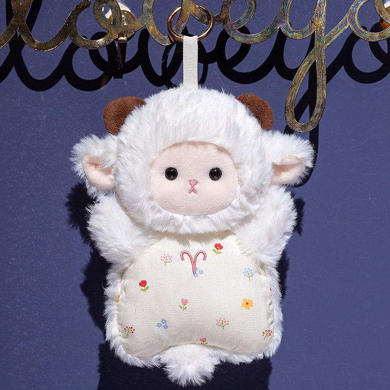 Zodiac Plush Toy: Cute Sheep & Rabbit Bean Bag for Girls' Birthdays