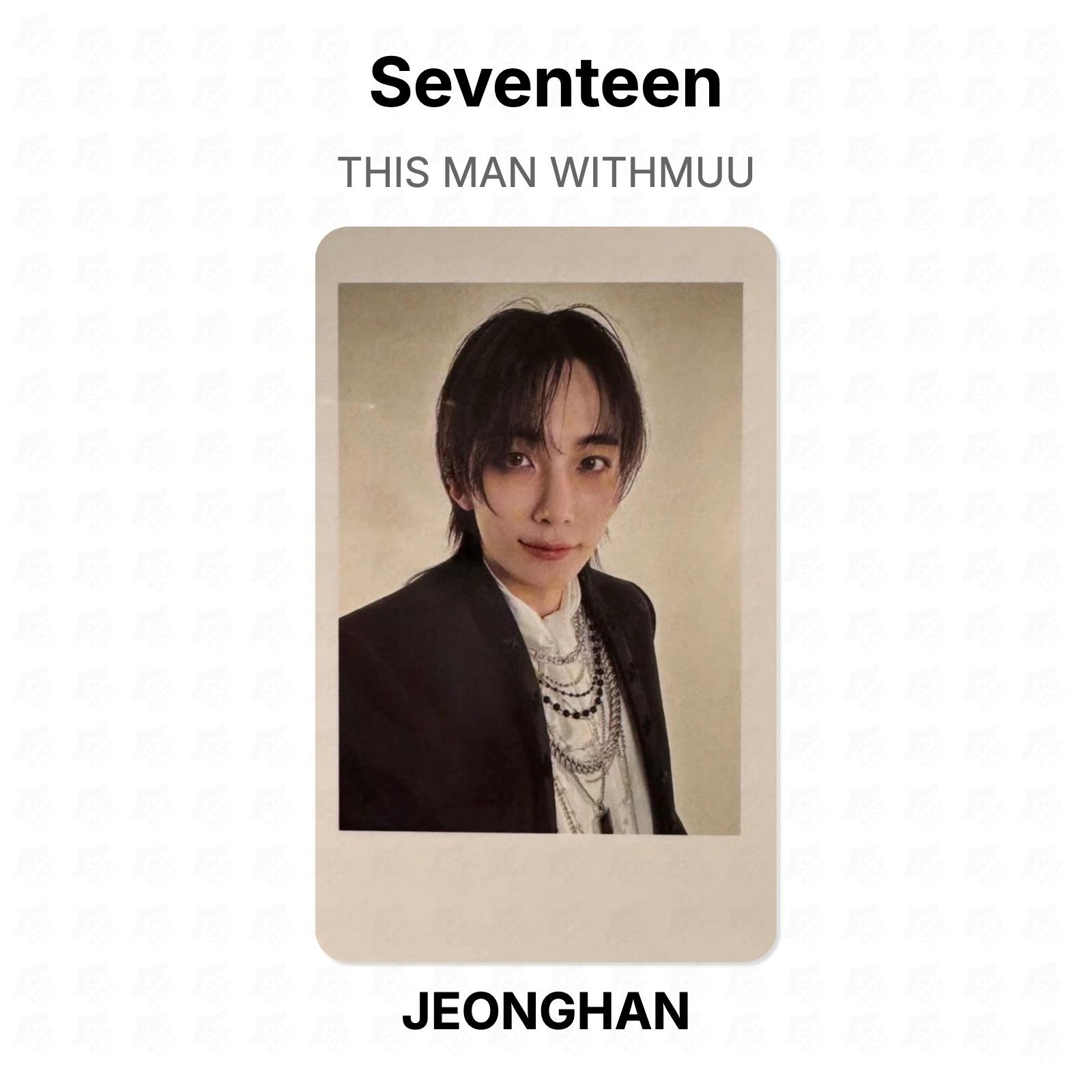 Seventeen THIS MAN WITHMUU Official Photocard JEONGHAN