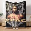 2pac Blanket Warmthful Decor Suitable for Sofa Chair Picnics Four Seasons Multipurpose Playful Design Birthday Christmas Gift Blanket