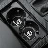For VW Volkswagen Jetta MK5 Golf 2pcs Non-slip Car Diamond Water Cup Pad Rhinestone Silicon Mat For Volkswagen VW Scirocco Jetta