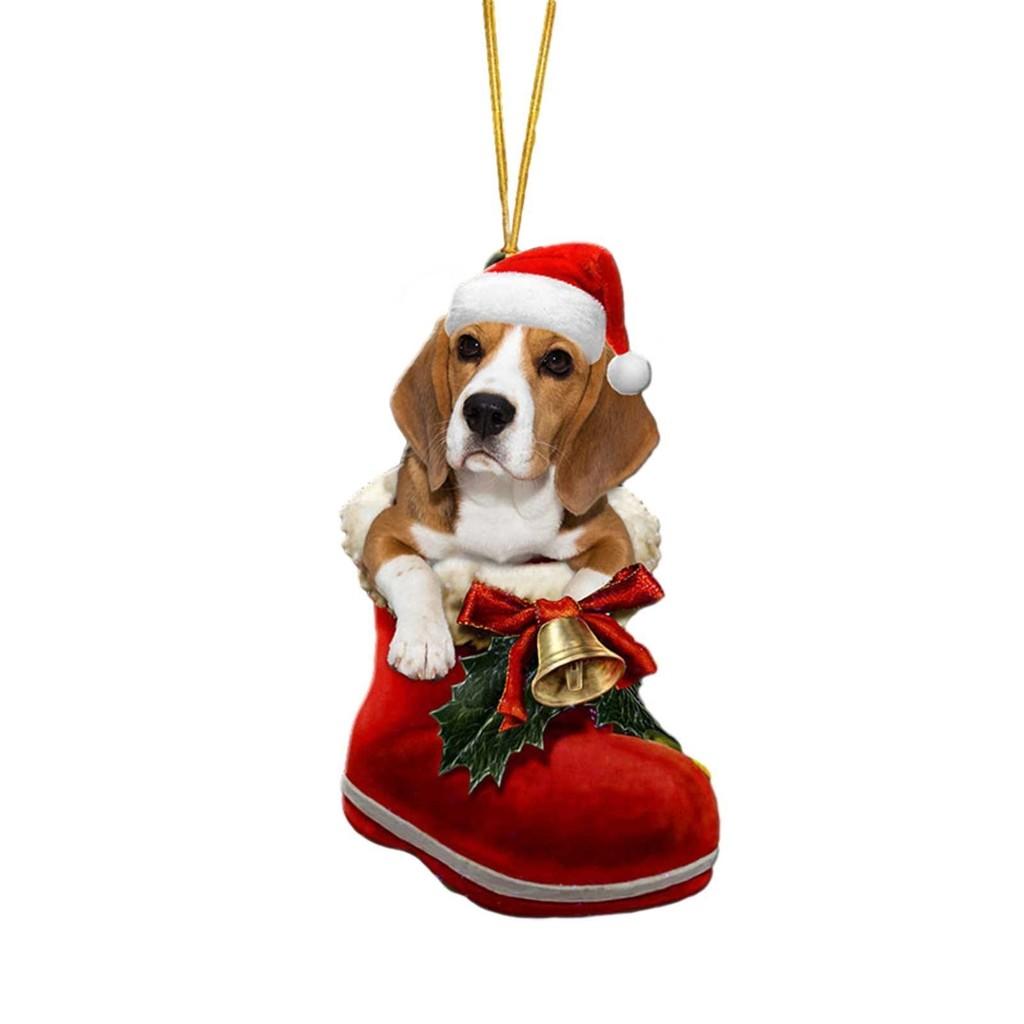 

Adorable Cartoon Red Dog Car Hanging Ornament For Stylish Christmas Home Decor 5