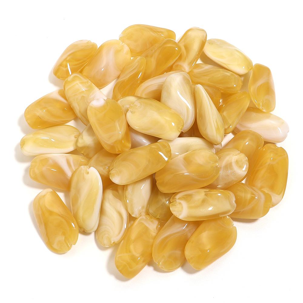 30pcs/lot Dual Color Irregular Beads Cloud Colored Acrylic Beads Loose Spacer Bead For DIY Charms Bracelet Earrings Accessories