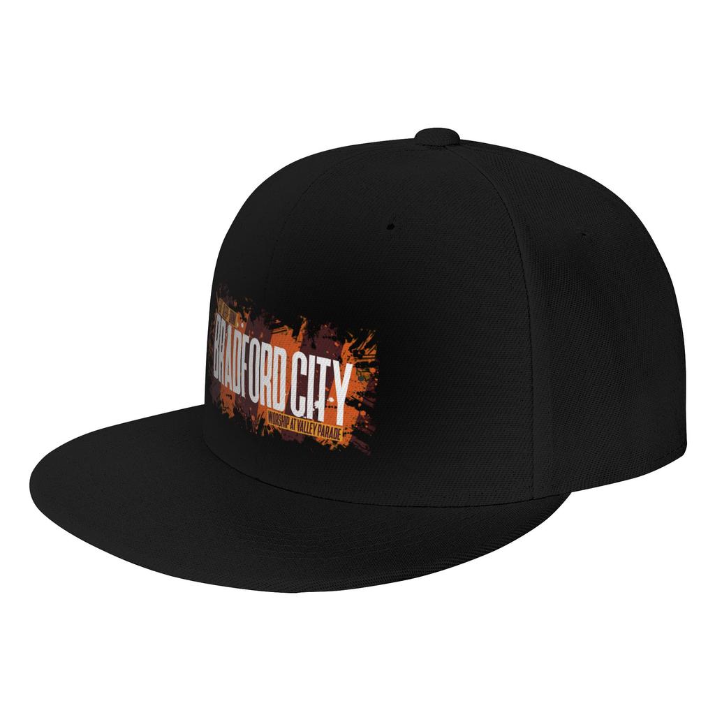 Fashion Bradford City fans gifts Eat Sleep Drink Valley Parade The Bantams Flat Brim Sun Hat Trucker Cap Beret Unisex