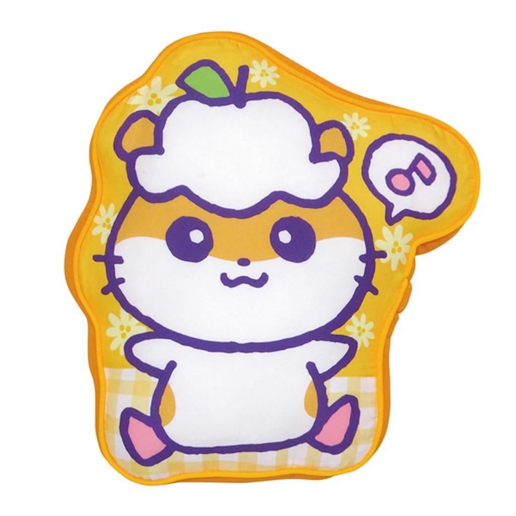 K Company Sanrio Characters Korokoro x x (Munekyun Memories) Die-Cut Cushion, Kuririn, SAM-HDC-CK, H34.4 W31.1 D6.5cm