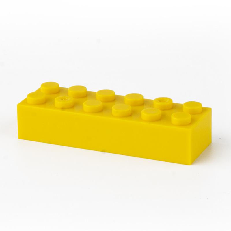 100g Small Particle 2456 High Brick 2x6 DIY Building Block Compatible with Creative Gift MOC Building Block Castle Toy